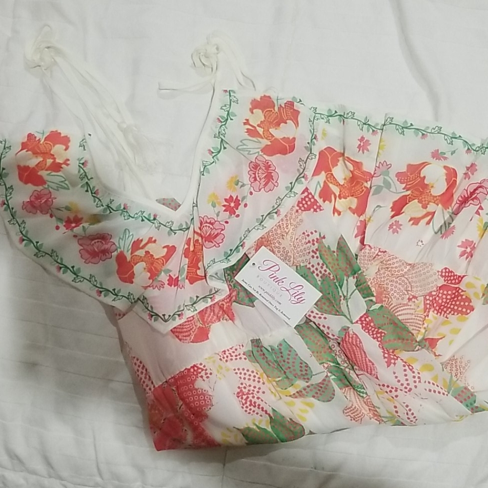 Pink Lily Acapulco Days Floral Dress